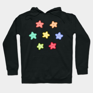 Colorful emotional stars Hoodie